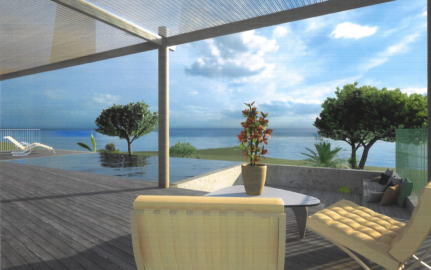 NEW CONTEMPORARY VILLA 210sqm 6 ROOMS SEA VIEW, POOL AND PARKING, IN LES ISSAMBRES Image 2