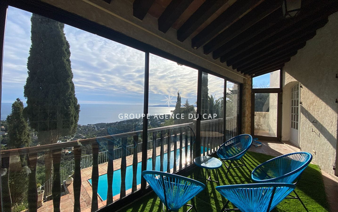 7 ROOM VILLA WITH PANORAMIC SEA VIEW ON THE GULF OF SAINT TROPEZ, WITH SWIMMING POOL AND GARAGE, Image 5