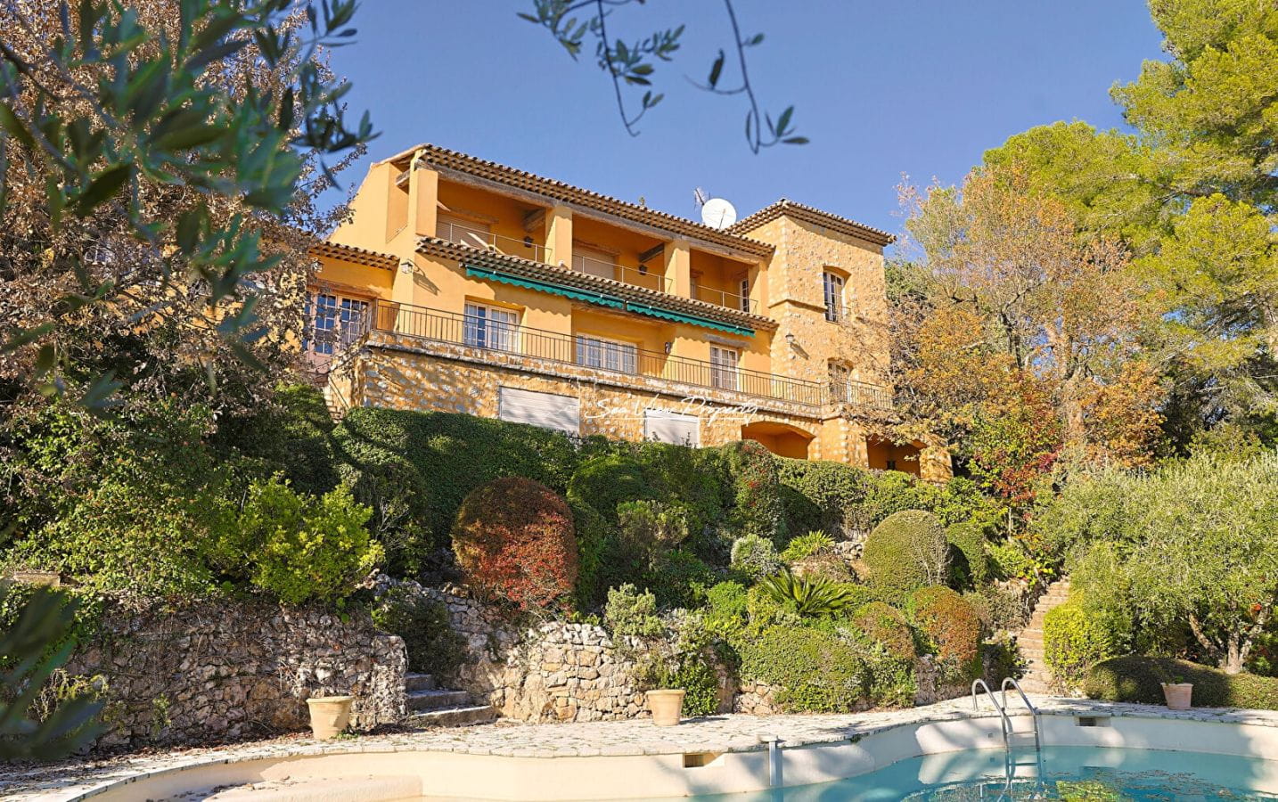 Cabris, Villa Panoramic View To The Sea Image 0