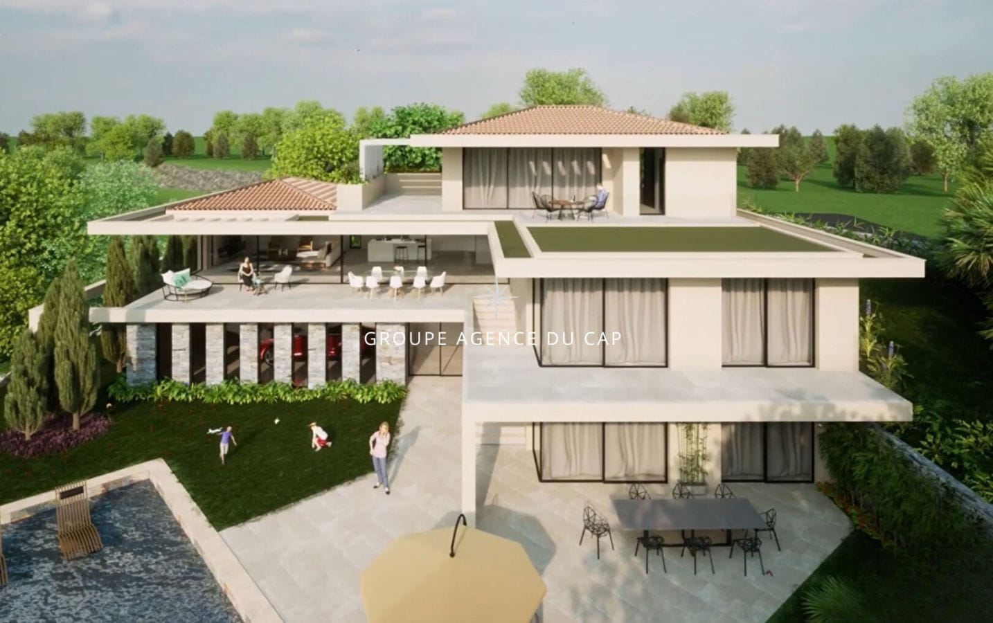 SAINTE MAXIME – NEW VILLA 400sqm 7 ROOMS SEA VIEW POOL GARAGE 5 CARS Image 1