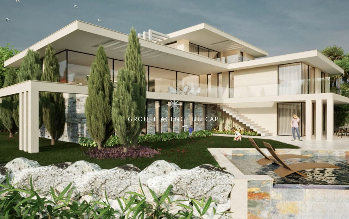 SAINTE MAXIME – NEW VILLA 400sqm 7 ROOMS SEA VIEW POOL GARAGE 5 CARS Image 0