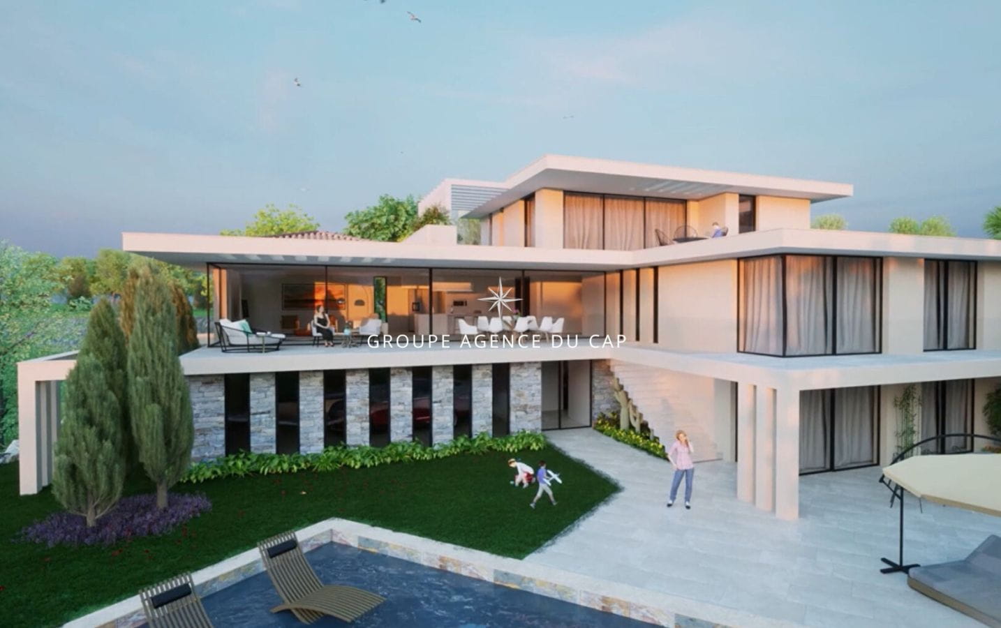 SAINTE MAXIME – NEW VILLA 400sqm 7 ROOMS SEA VIEW POOL GARAGE 5 CARS Image 2