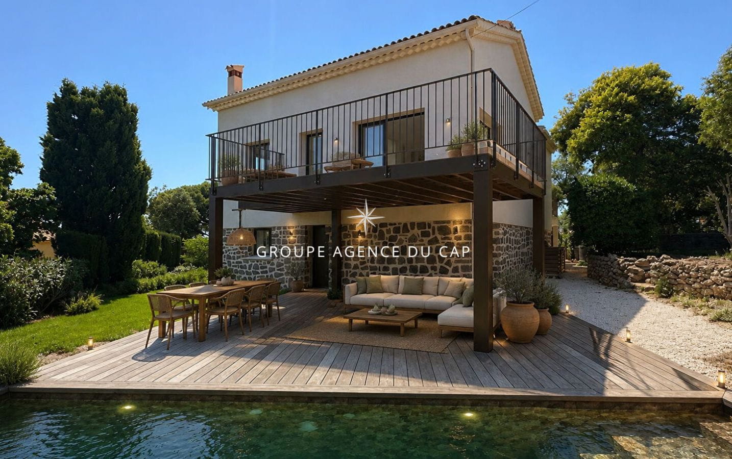 VILLA CONTEMPORAINE 214M² 6 PIECES VUE MER, AUX ISSAMBRES Image 0