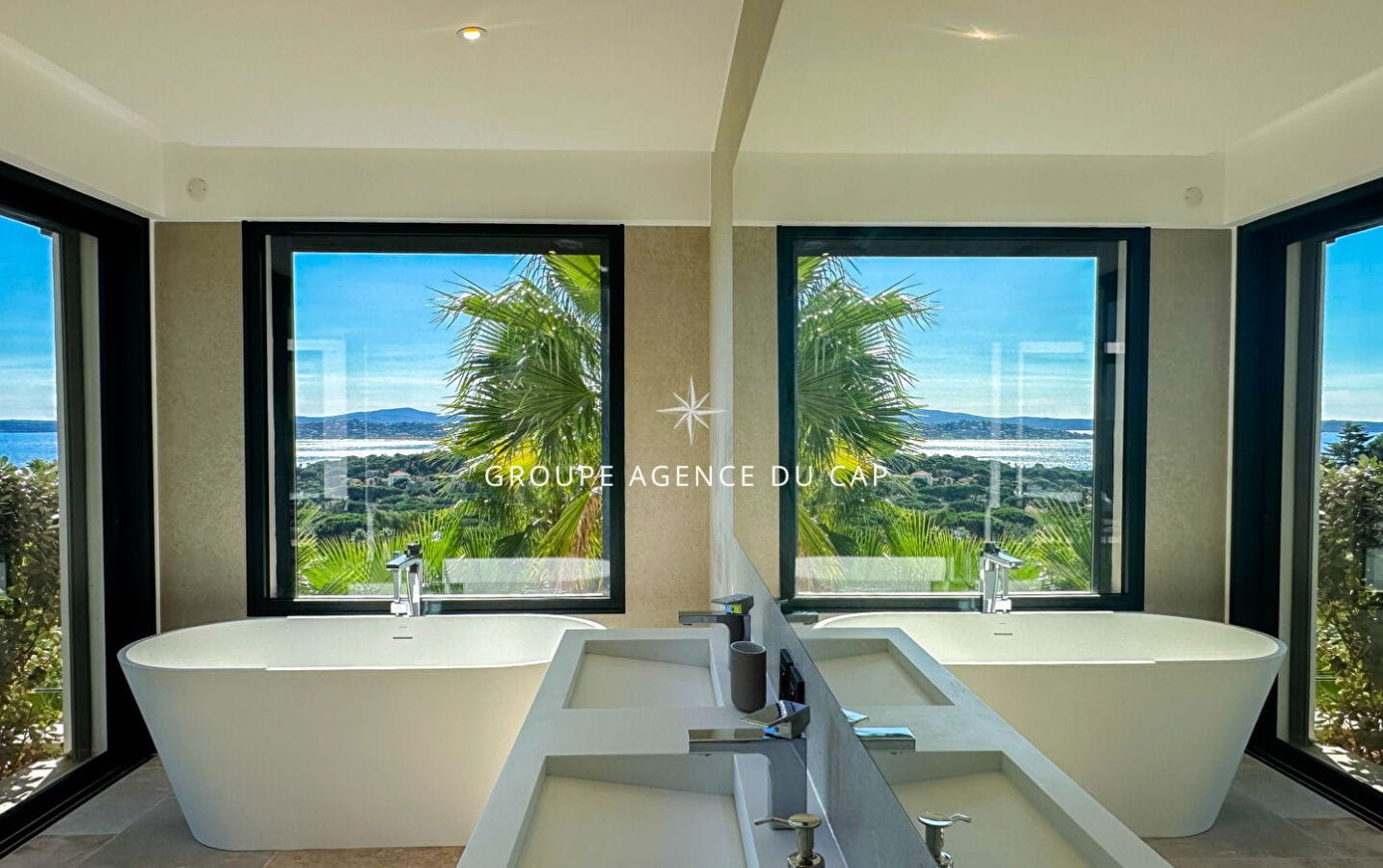 LES ISSAMBRES LUXURY PROPERTY PANORAMIC SEA VIEW 7 BEDROOMS WITH 4 CAR GARAGE INDOOR AND OUTDOOR POOL Image 7