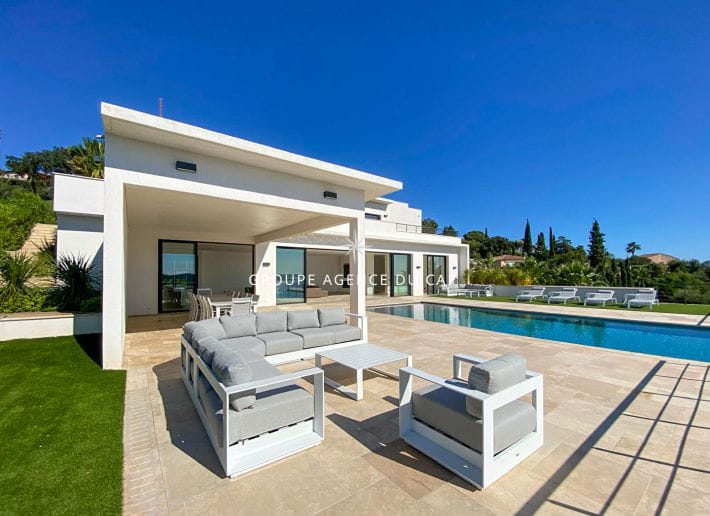 LES ISSAMBRES LUXURY PROPERTY PANORAMIC SEA VIEW 7 BEDROOMS WITH 4 CAR GARAGE INDOOR AND OUTDOOR POOL