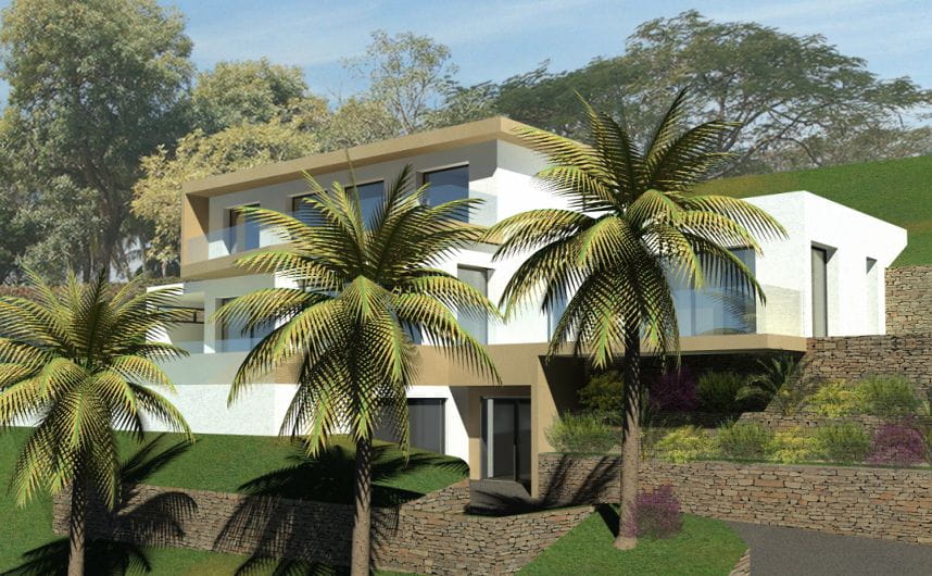 FOR SALE LAND WITH PANORAMIC SEA VIEW OF 950sqm IN LES ISSAMBRES Image 0