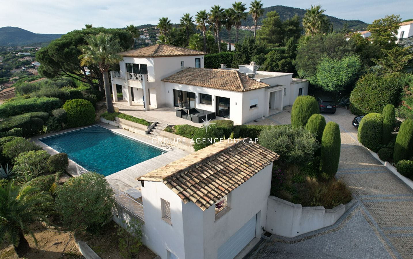 LES ISSAMBRES PROPERTY WITH SEA VIEW ON FOOT OF BEACHES AND SHOPS WITH SWIMMING POOL AND DOUBLE GARAGE Image 0