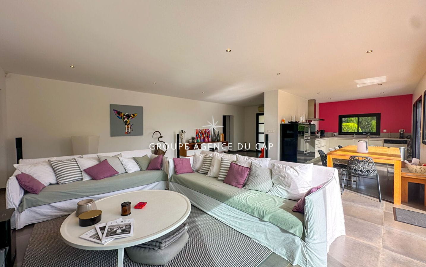 LES ISSAMBRES PROPERTY WITH SEA VIEW ON FOOT OF BEACHES AND SHOPS WITH SWIMMING POOL AND DOUBLE GARAGE Image 3