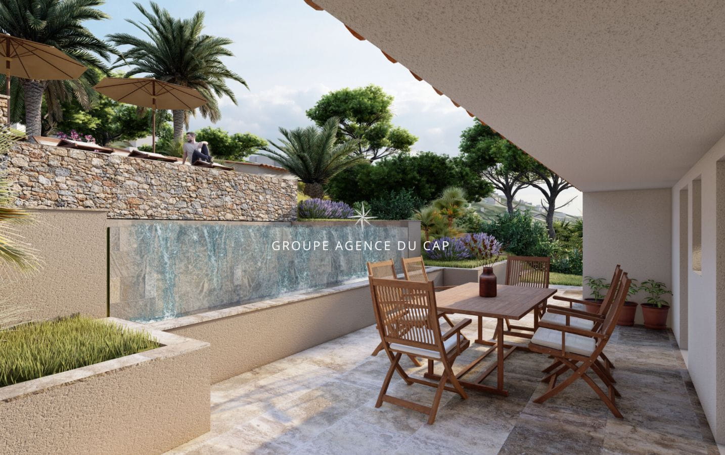 A VENDRE VILLA NEUVE 4 CHAMBRES PISCINE PARKINGS VUE MER PANORAMIQUE  PLAGES A PIED Image 10