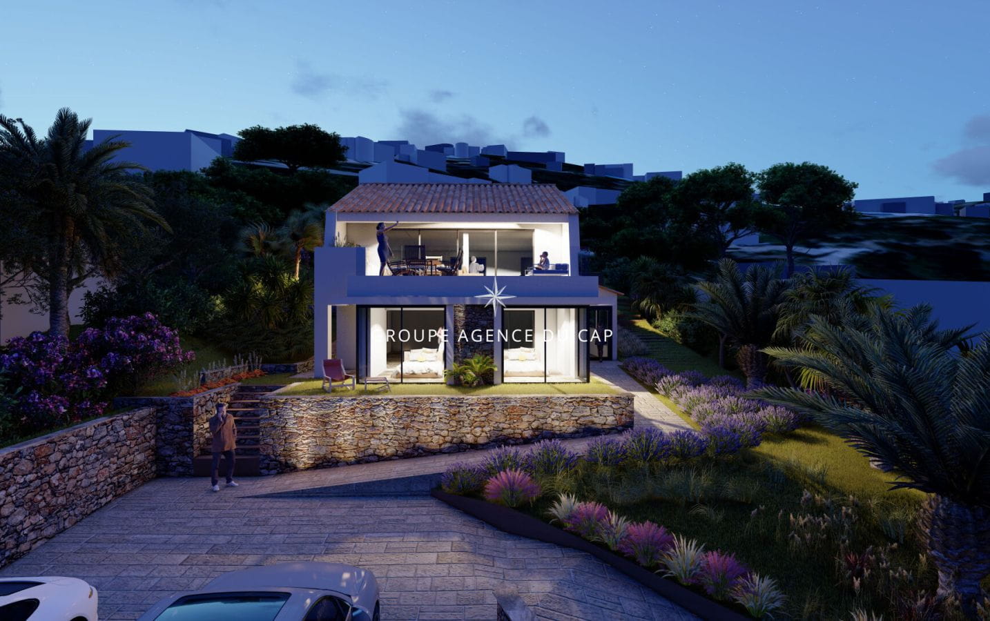 A VENDRE VILLA NEUVE 4 CHAMBRES PISCINE PARKINGS VUE MER PANORAMIQUE  PLAGES A PIED Image 14