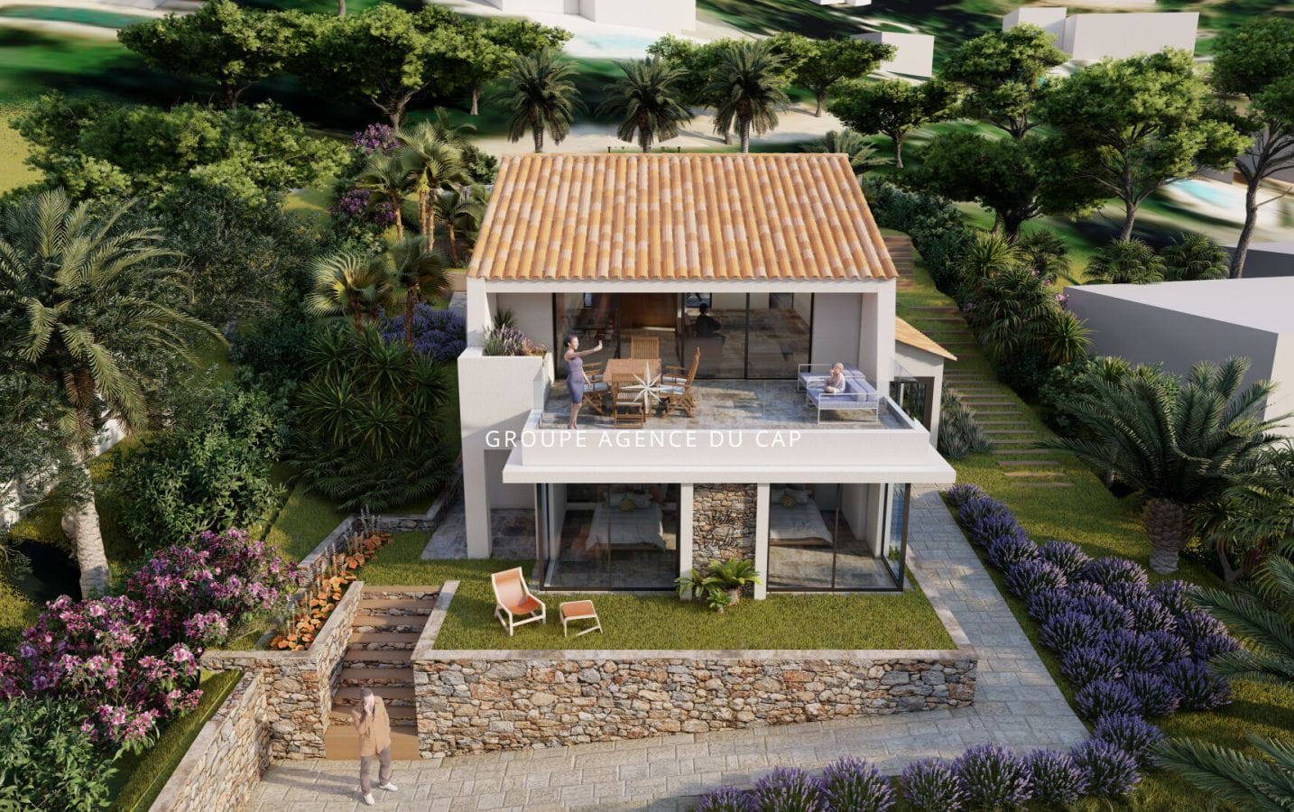 FOR SALE PROJECT CONSTRUCTION NEW VILLA SEA VIEW 4 BEDROOMS SWIMMING POOL PARKING BEACHES ON FOOT LES ISSAMBRES Image 9