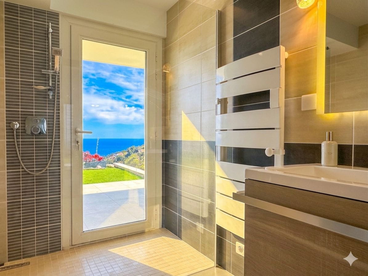 À VENDRE VILLA CONTEMPORAINE 5 CHAMBRES GARAGE DOUBLE PISCINE VUE MER LES ISSAMBRES Image 8