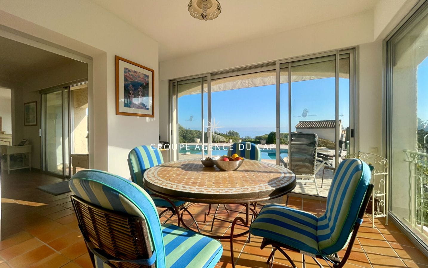 A VENDRE VILLA VUE MER 185m² 6 PIECES 4 CHAMBRES PISCINE GARAGE AUX ISSAMBRES Image 3