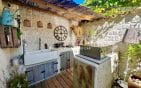 CENTRE ET PLAGE A PIED VILLA VUE MER AVEC PISCINE ET PLACE PRIVATIVE, AUX ISSAMBRES Min 15