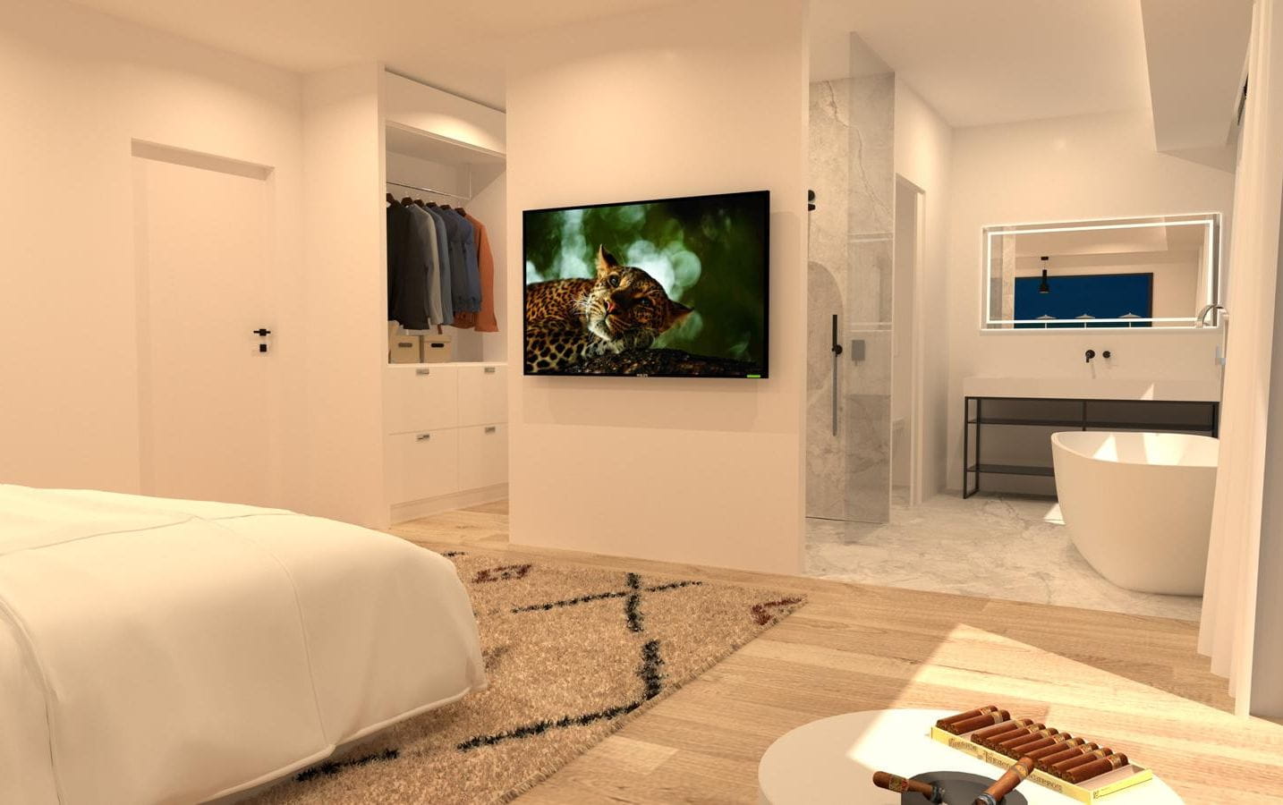 NEW CONTEMPORARY VILLA 4 BEDROOMS SUITES POOL GARAGE PANORAMIC SEA VIEW IN LES ISSAMBRES Image 16