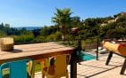 VILLA MODERNE VUE MER SUR LE GOLFE DE SAINT TROPEZ AVEC PISCINE GARAGE ET APPARTEMENT 4 PIECES, AUX ISSAMBRES Min 11