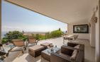 A VENDRE APPARTEMENT 3 PIECES REZ-DE-JARDIN GARAGE CAVE RESIDENCE AVEC PISCINE VUE MER PANORAMIQUE AUX ISSAMBRES Min 7