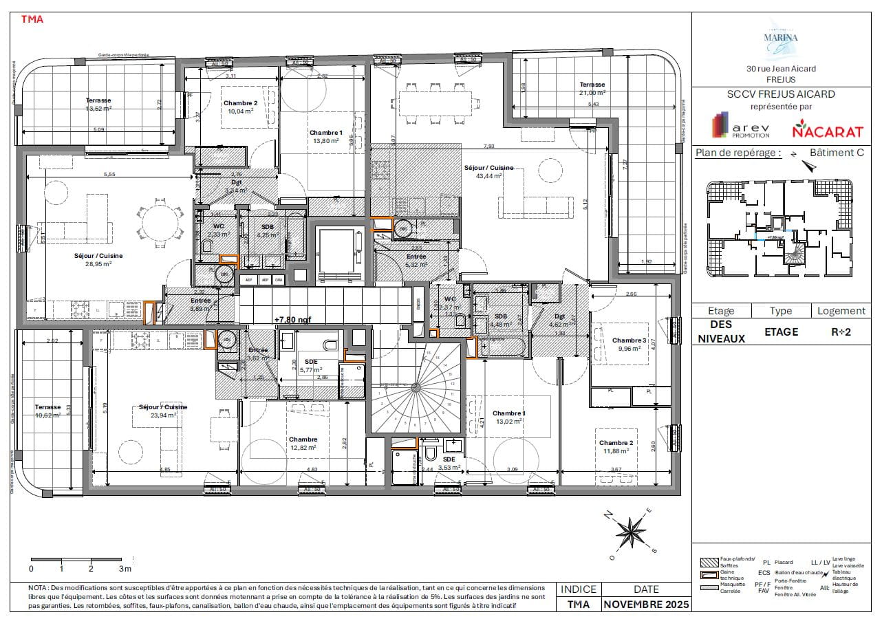 APPARTEMENT 2 PIECES DE 47 M², UNE CHAMBRE, TERRASSE DE 11 M²  et UN STATIONNEMENT Image 4