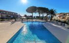 A VENDRE APPARTEMENT  T1 CABINE VUE MER DANS RESIDENCE SECURISEE AVEC PISCINE ET PARKING PROCHE MER ET CENTRE VILLE DES ISSAMBRES Min 1