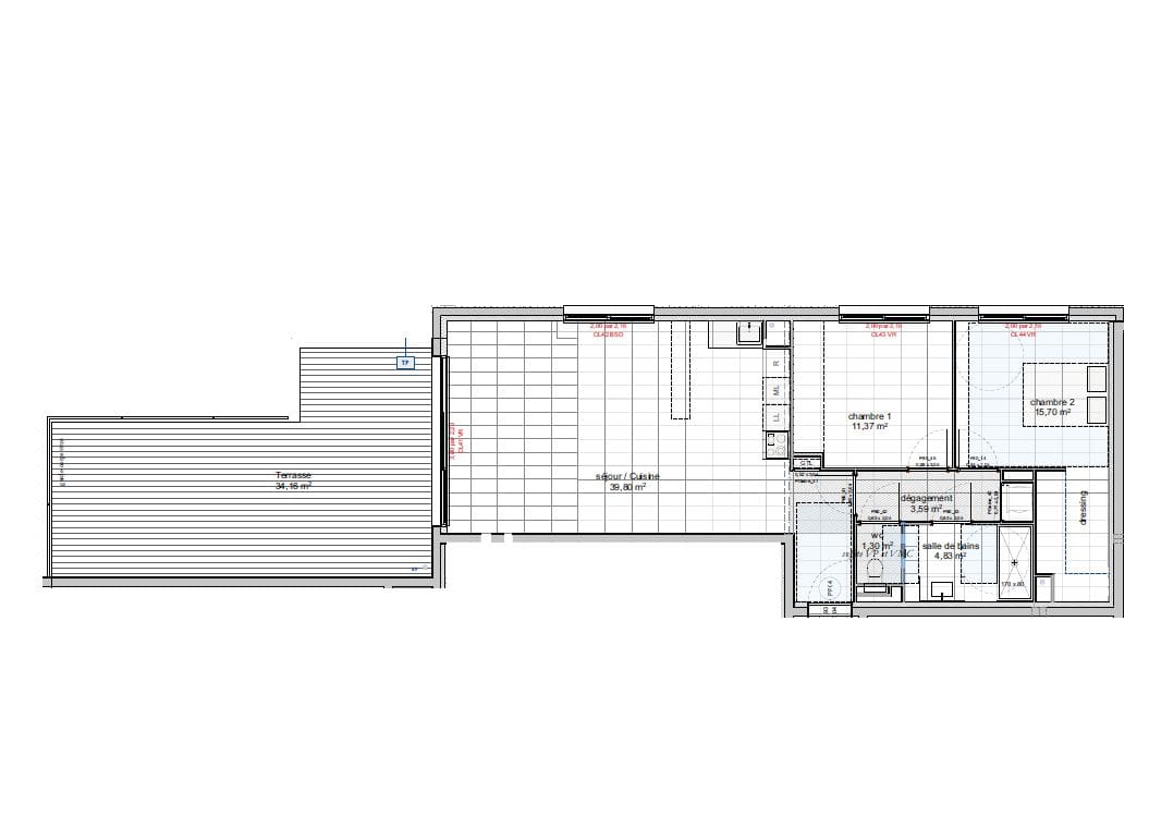 A VENDRE APPARTEMENT 3 PIECES GRANDE TERRASSE RESIDENCE AVEC PISCINE PLEIN COEUR DES ISSAMBRES GARAGE Image 6
