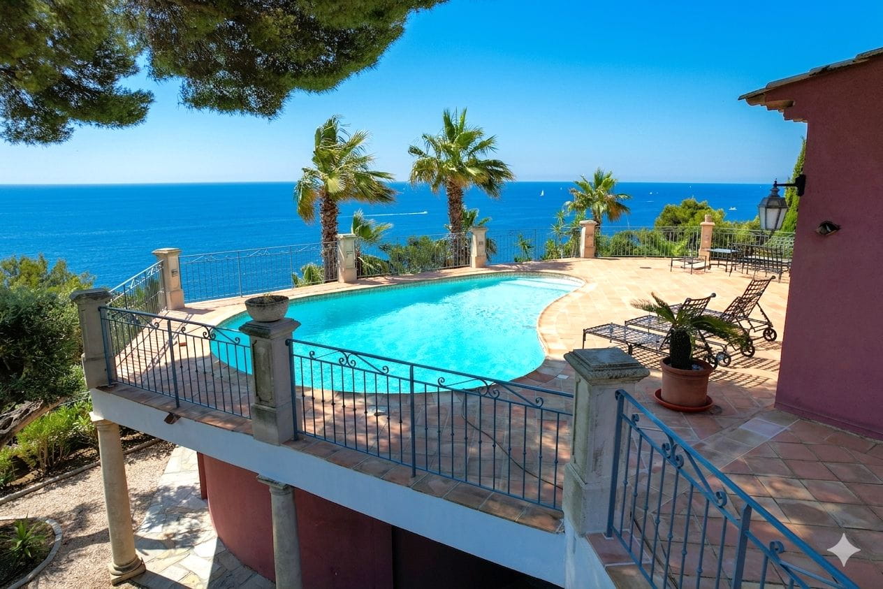 A VENDRE VILLA TRES BELLE VUE MER 5 CHAMBRES ET BUREAU PISCINE GARAGE DOUBLE PLAGES ET COMMERCES A PIED, AUX ISSAMBRES Image 13