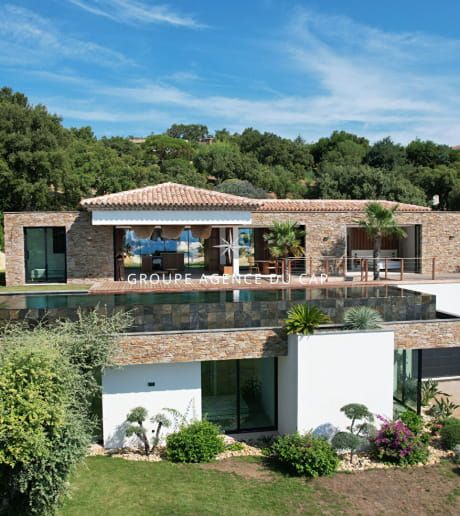 VILLA CONTEMPORAINE NEUVE, 5 CHAMBRES SUITES, GARAGE 75M², PARKING, VUE MER PANORAMIQUE ST TROPEZ, SAINTE-MAXIME